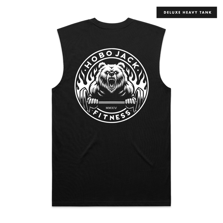 BRUTE - BLACK SLEEVELESS TANK - DELUXE HEAVY