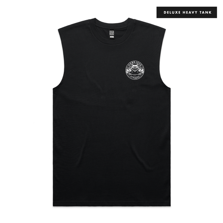 BRUTE - BLACK SLEEVELESS TANK - DELUXE HEAVY