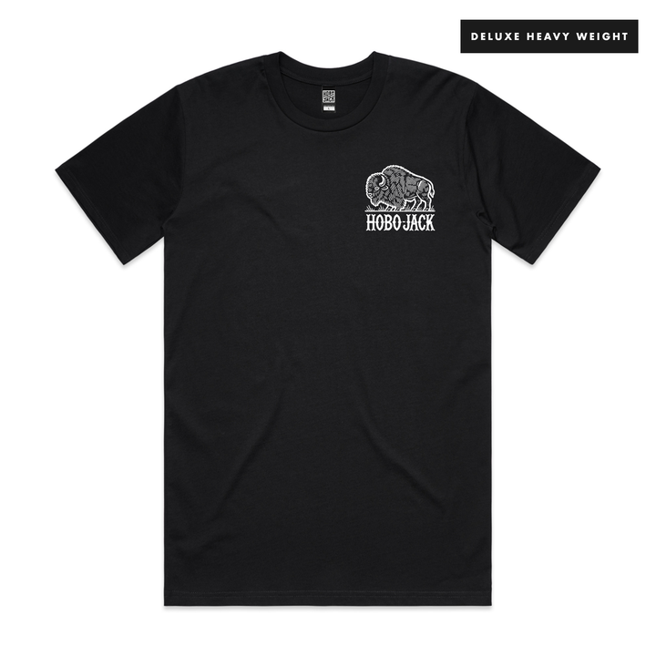 THE BEAST - BLACK POCKET T-SHIRT - DELUXE HEAVY