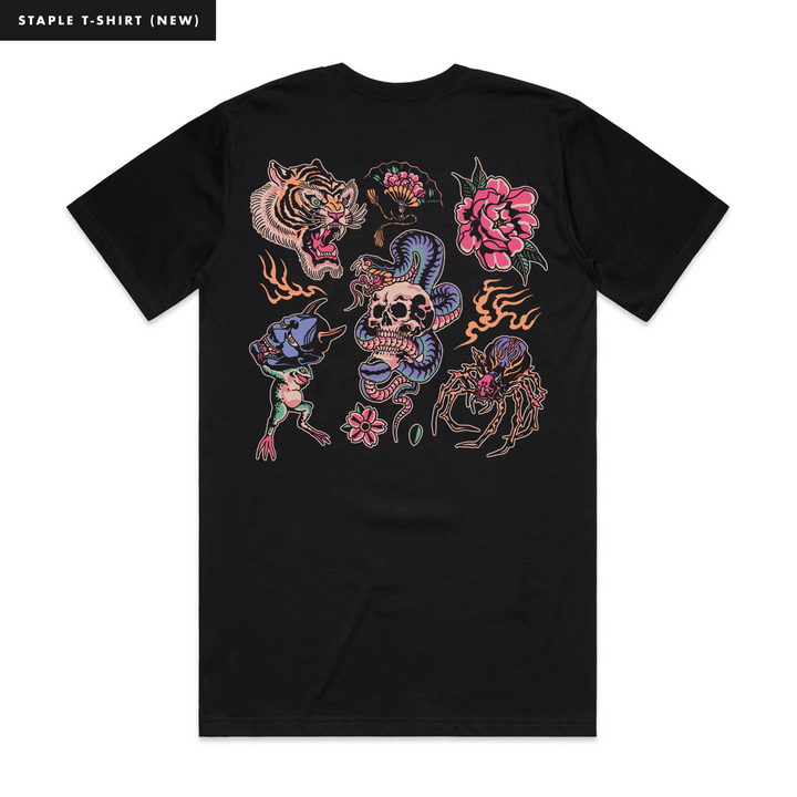 BLOOM & DOOM - BLACK T-SHIRT - NEW STAPLE