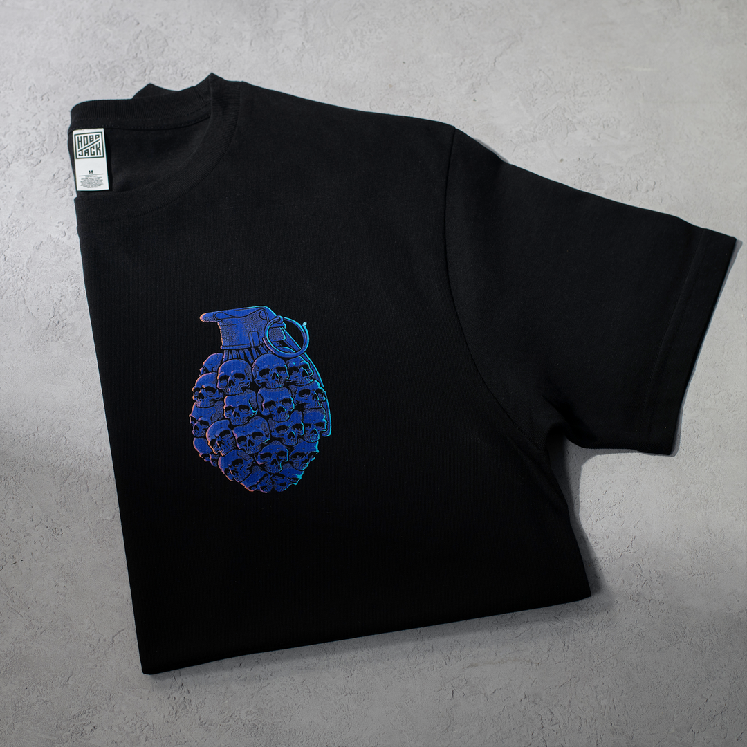 THE DEADONATOR - BLACK POCKET T-SHIRT - NEW STAPLE