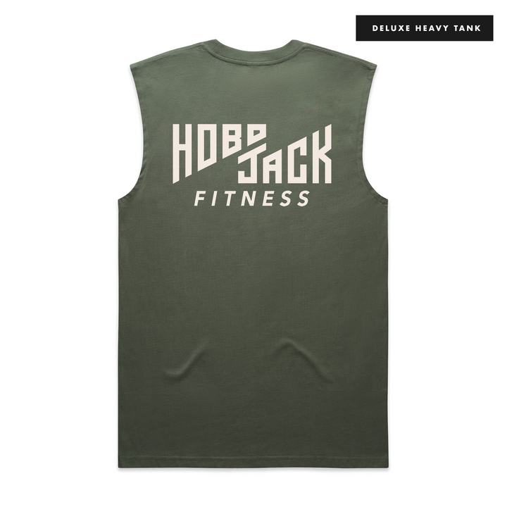 ESSENTIAL LOGO - MILITARY SLEEVELESS TANK - DELUXE HEAVY