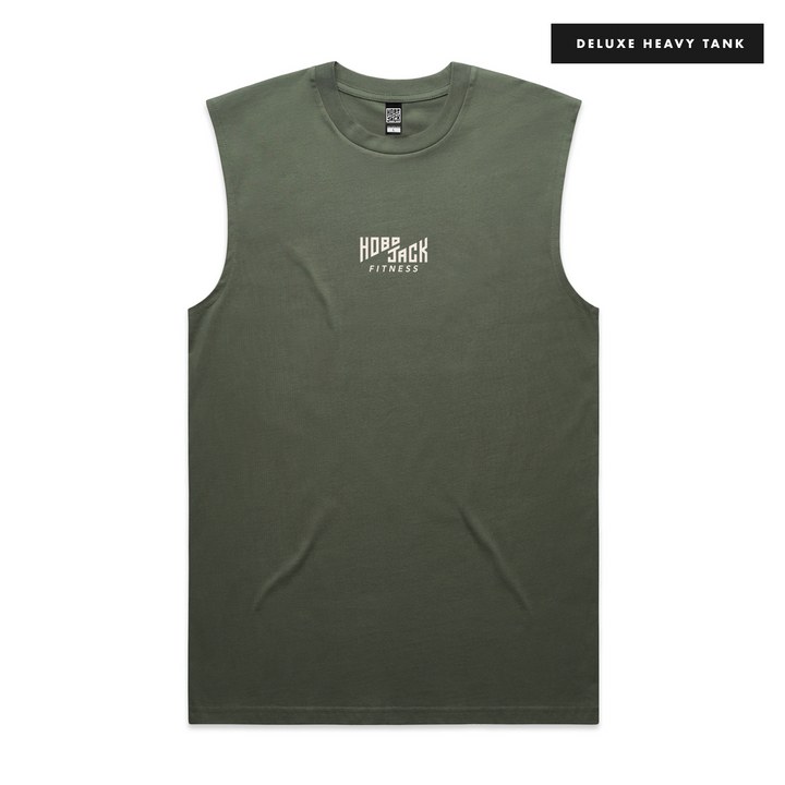 ESSENTIAL LOGO - MILITARY SLEEVELESS TANK - DELUXE HEAVY