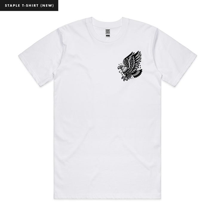 FREE SPIRIT - WHITE POCKET T-SHIRT - NEW STAPLE