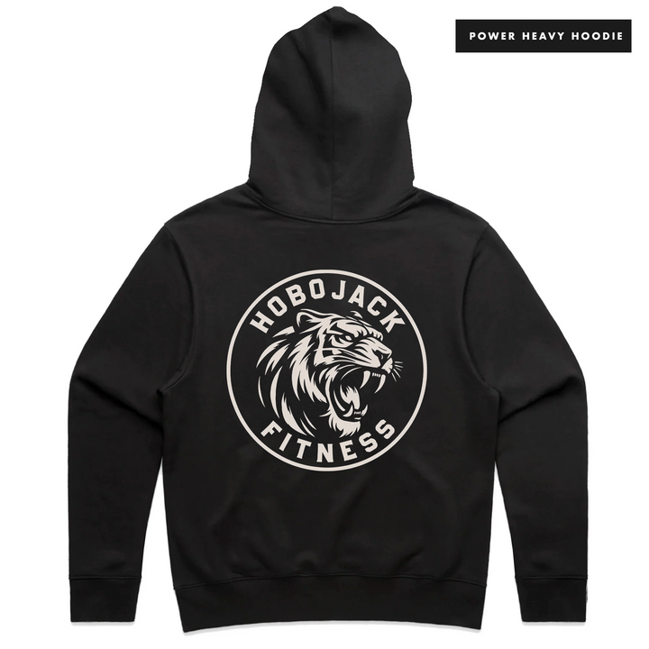 FIERCE - BLACK OVERSIZED POWER HOODIE