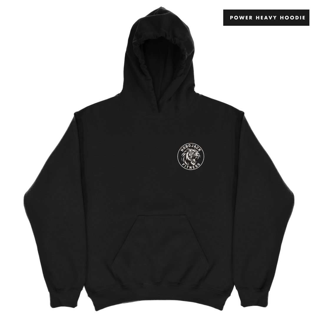 FIERCE - BLACK OVERSIZED POWER HOODIE