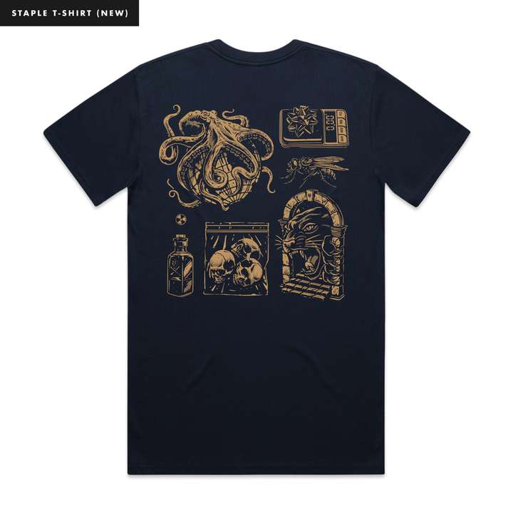 GOLDEN RELICS - NAVY T-SHIRT - NEW STAPLE