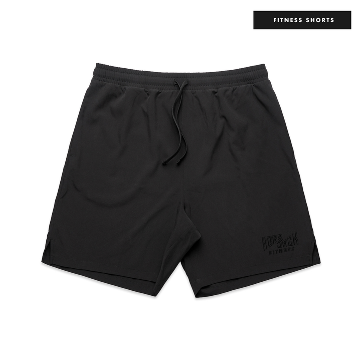 STEALTH ESSENTIAL BLACK ATHLETIC SHORTS