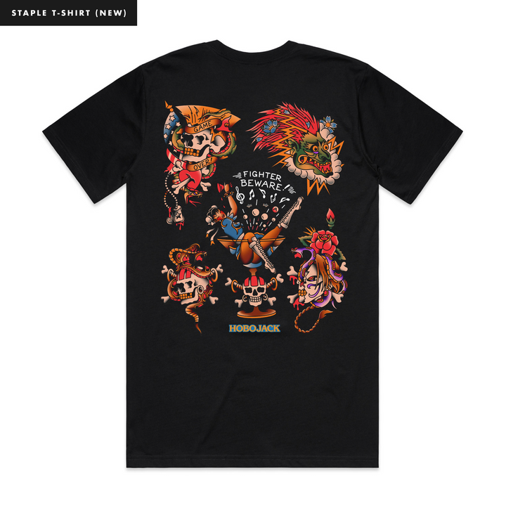 JACK FIGHTER - BLACK T-SHIRT - NEW STAPLE