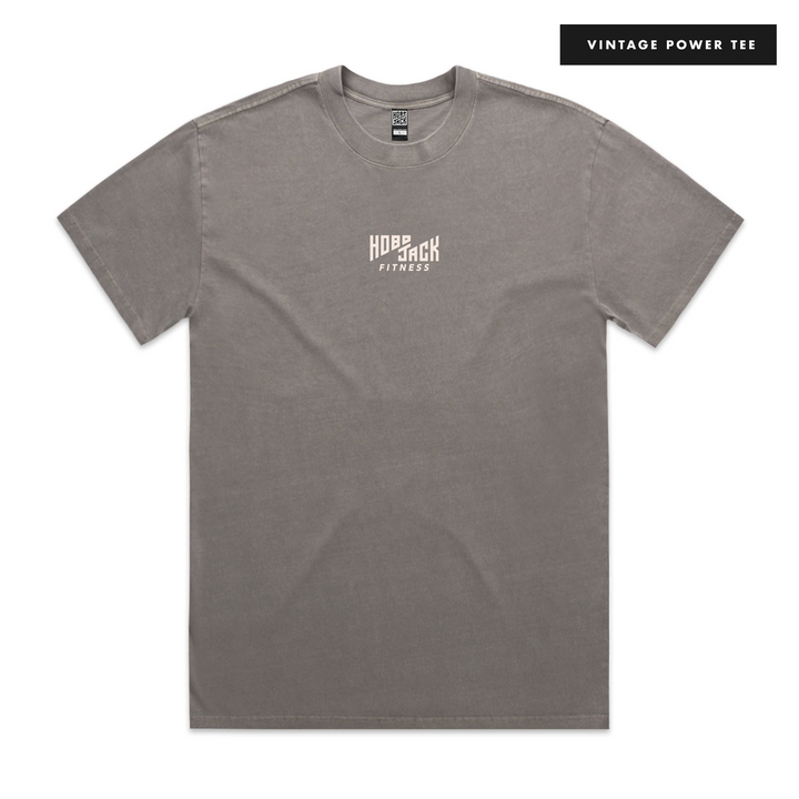 ESSENTIAL LOGO - STONE OVERSIZED POWER T-SHIRT