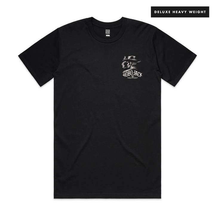 OUTLAW - BLACK POCKET T-SHIRT - DELUXE HEAVY