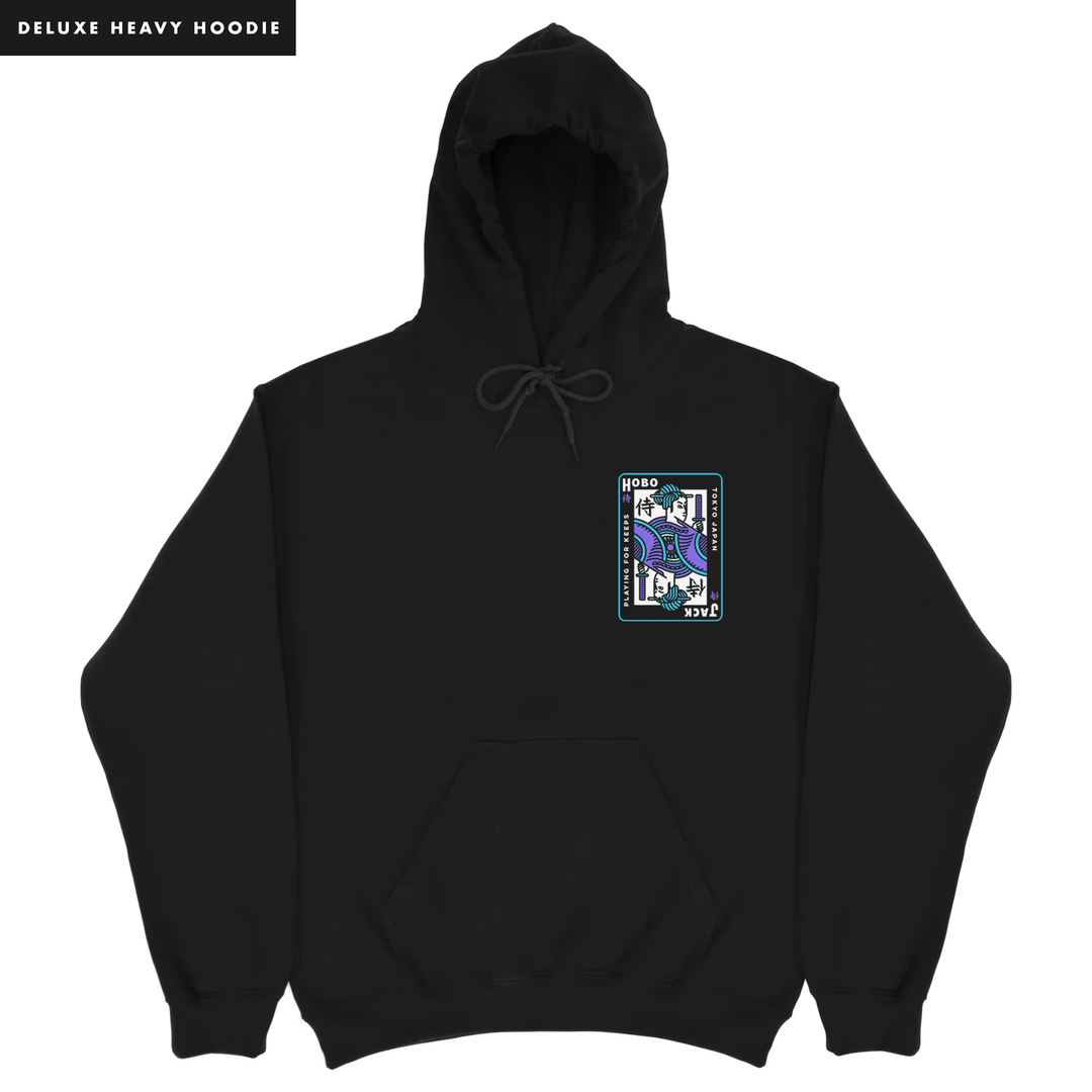 PLAYING FOR KEEPS - HEAVY HOODIE - BLACK