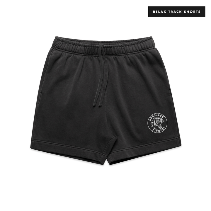 FIERCE - FADED BLACK TRACK RELAX SHORTS