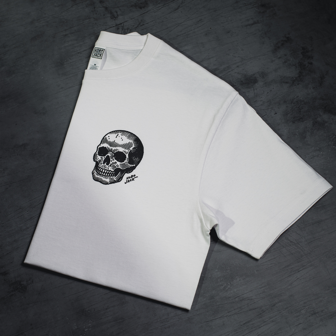 SKULL - WHITE POCKET T-SHIRT - NEW STAPLE